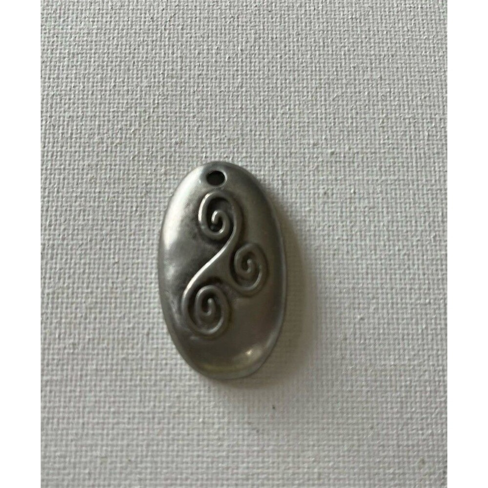 Irish Pewter Celtic Triskele Pendant 1.5” Irish Heritage Boho Spiritual Pagan